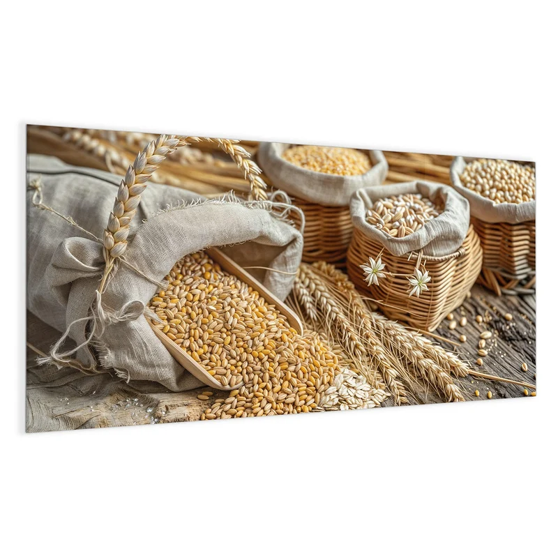 Magnettafel - Getreide in Körben