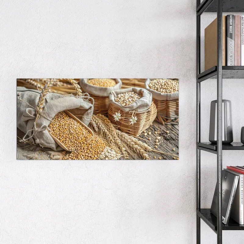 Magnettafel - Getreide in Körben