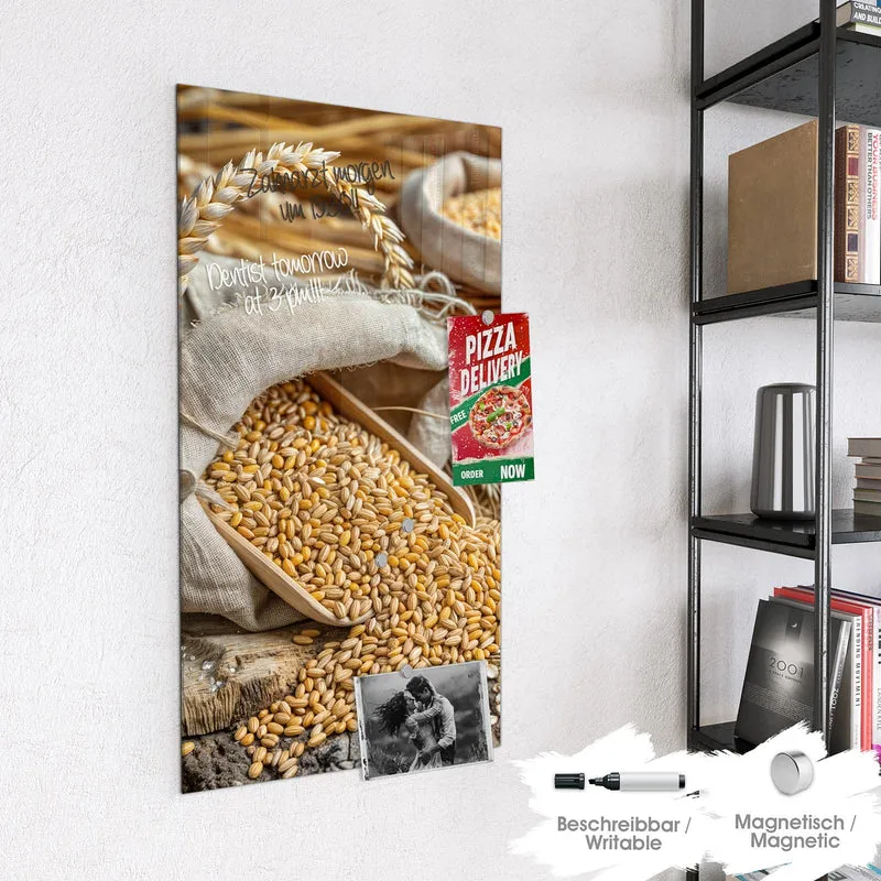 Magnettafel - Getreide in Körben
