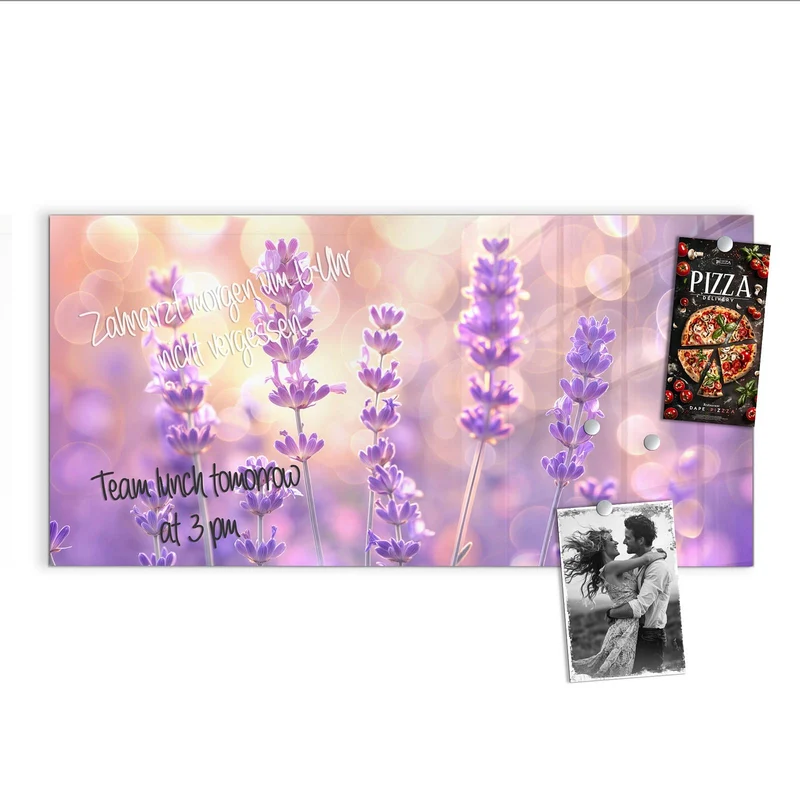 Magnettafel - Lavendel im Gegenlicht