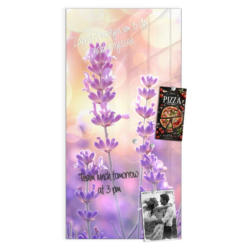 Magnettafel - Lavendel im Gegenlicht