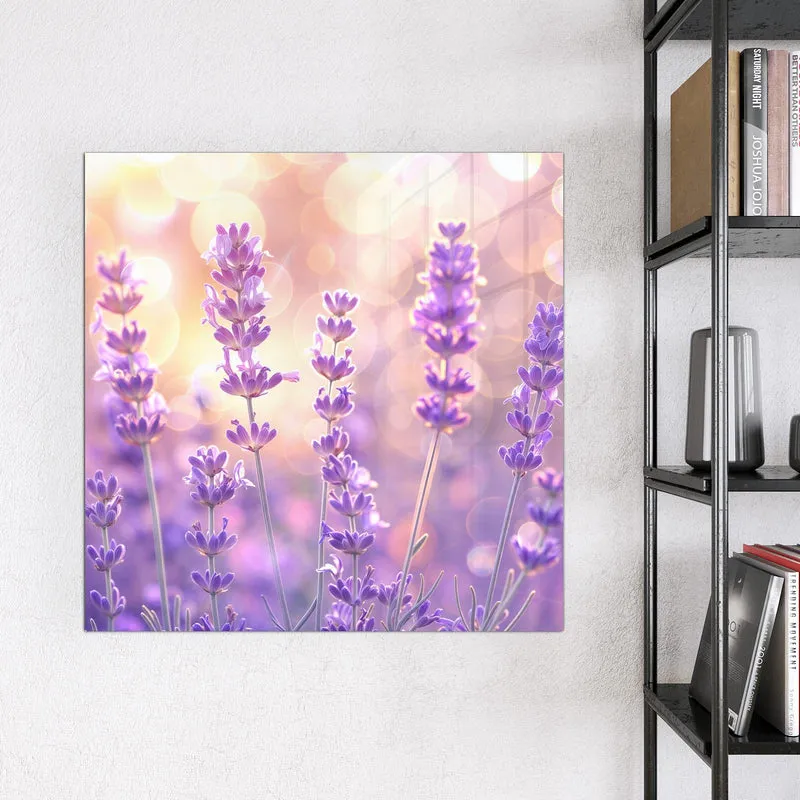 Magnettafel - Lavendel im Gegenlicht