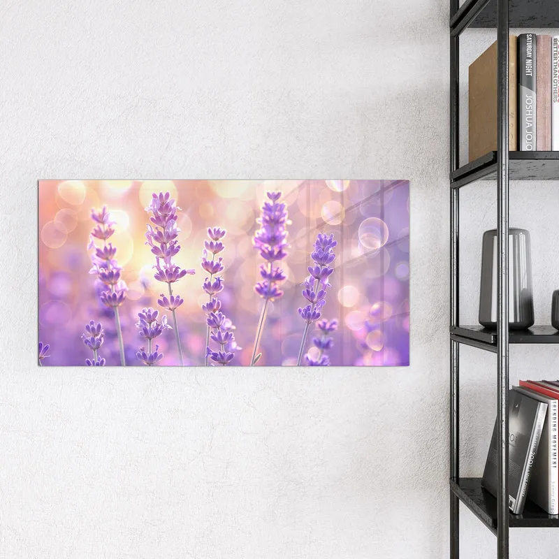Magnettafel - Lavendel im Gegenlicht