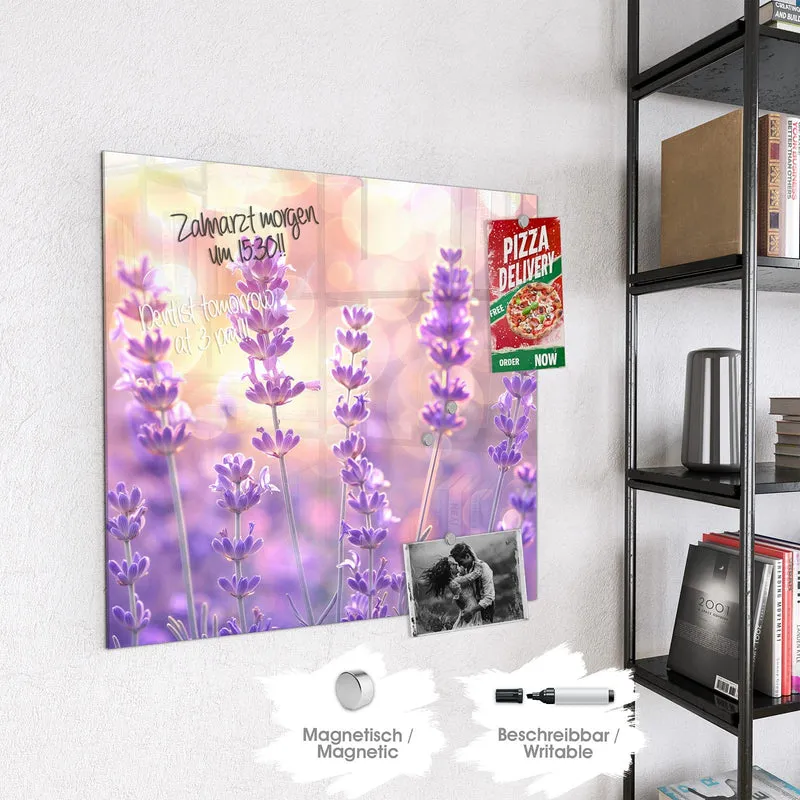 Magnettafel - Lavendel im Gegenlicht