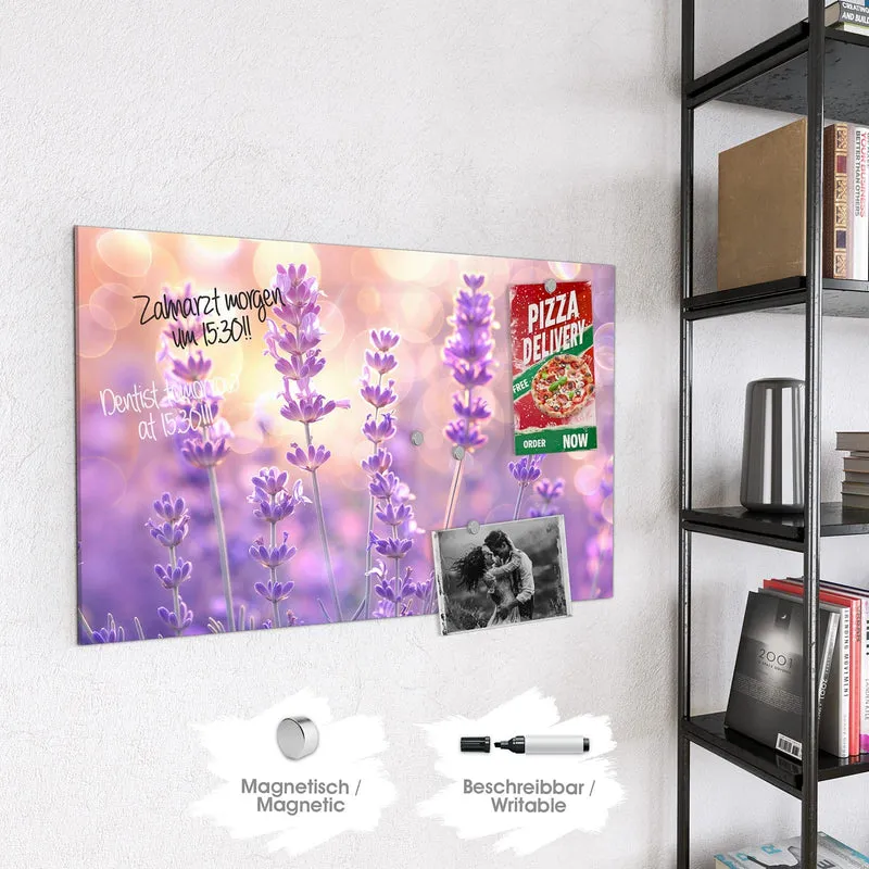 Magnettafel - Lavendel im Gegenlicht