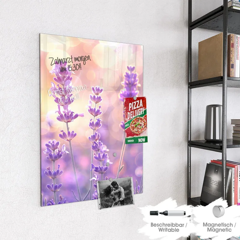 Magnettafel - Lavendel im Gegenlicht