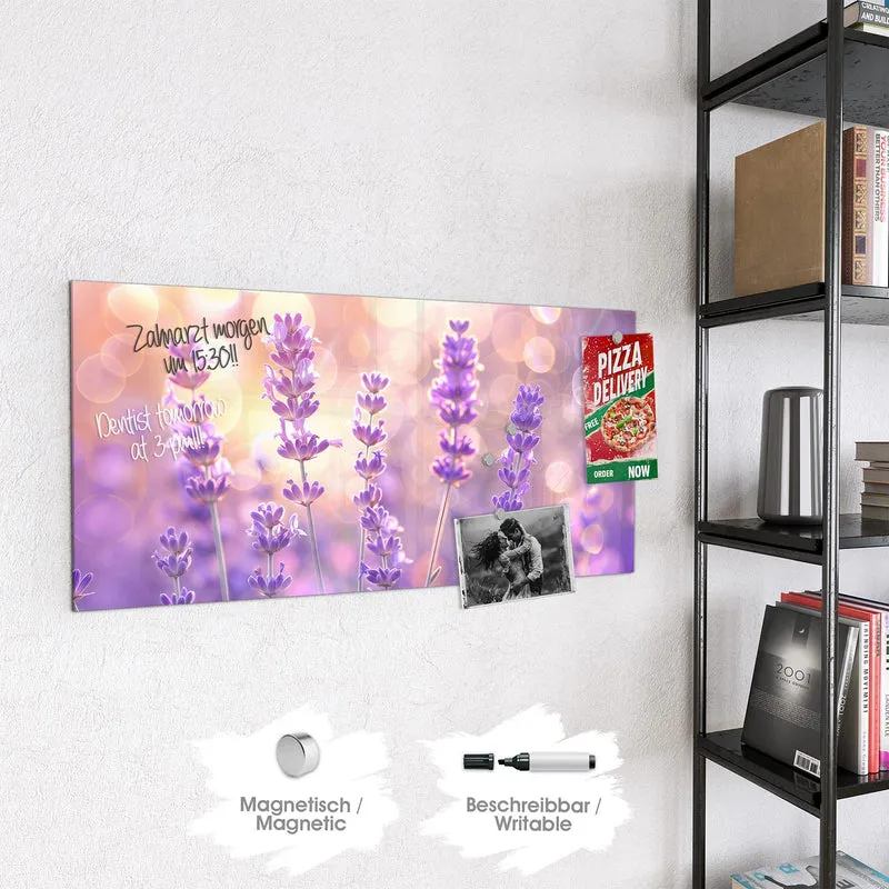 Magnettafel - Lavendel im Gegenlicht