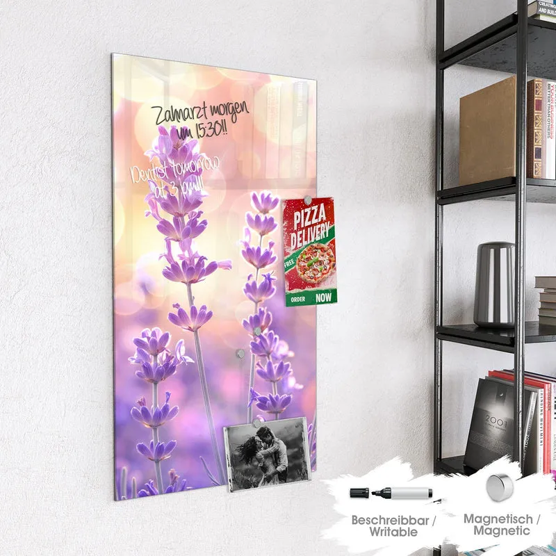Magnettafel - Lavendel im Gegenlicht