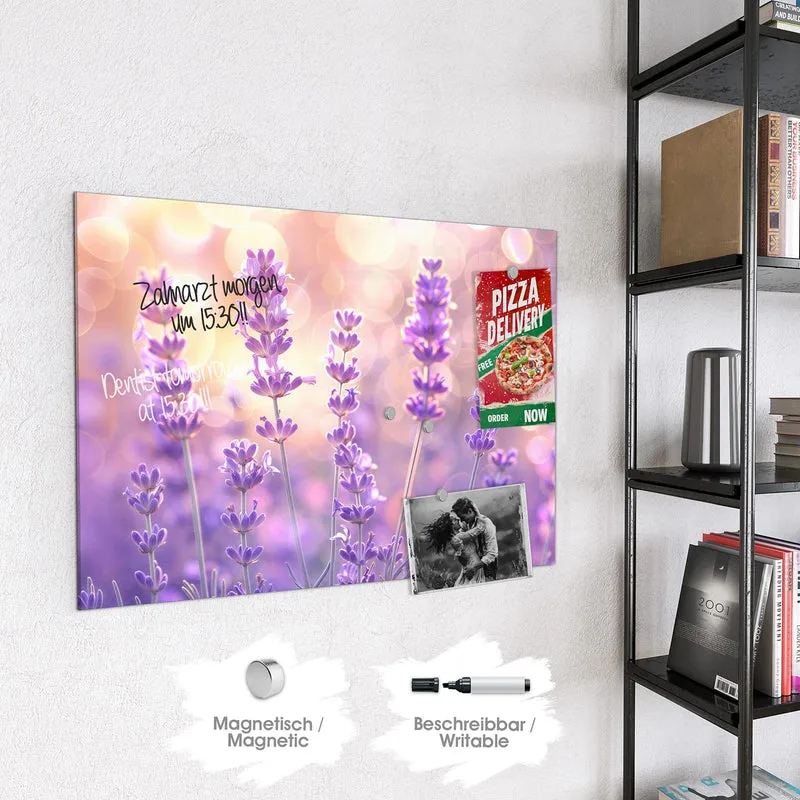 Magnettafel - Lavendel im Gegenlicht