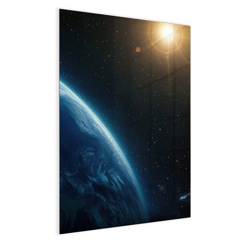 Magnettafel - Erde bei Nacht