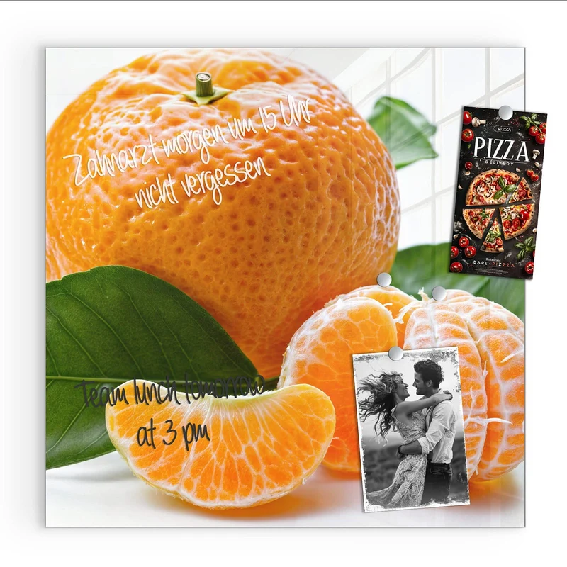 Magnettafel - Frische Mandarine