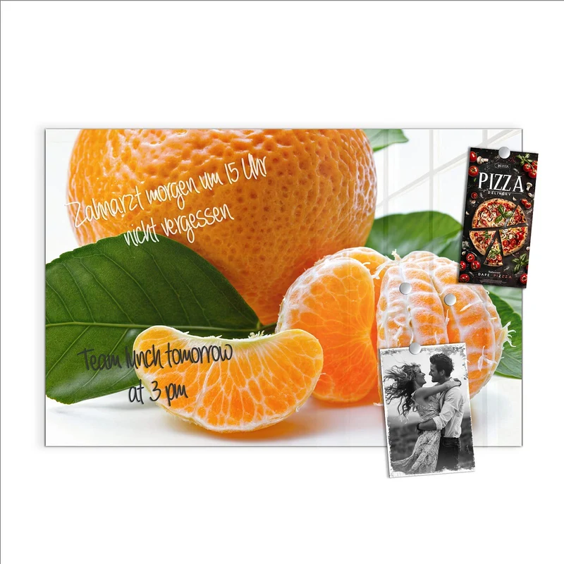 Magnettafel - Frische Mandarine