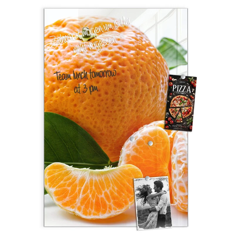 Magnettafel - Frische Mandarine