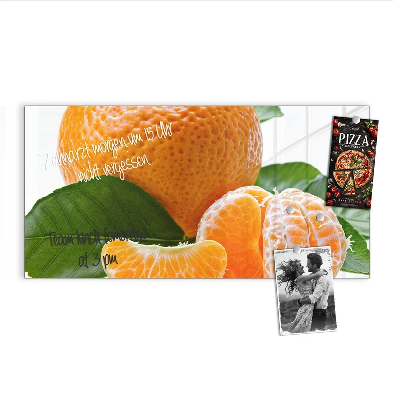 Magnettafel - Frische Mandarine