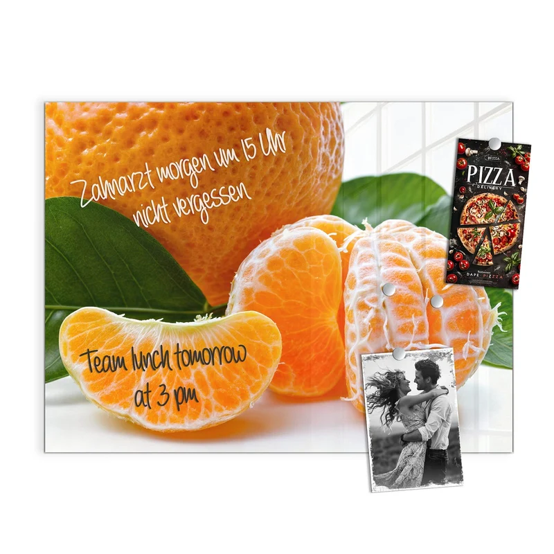 Magnettafel - Frische Mandarine