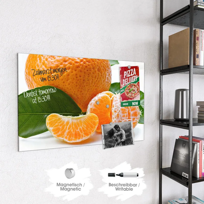 Magnettafel - Frische Mandarine