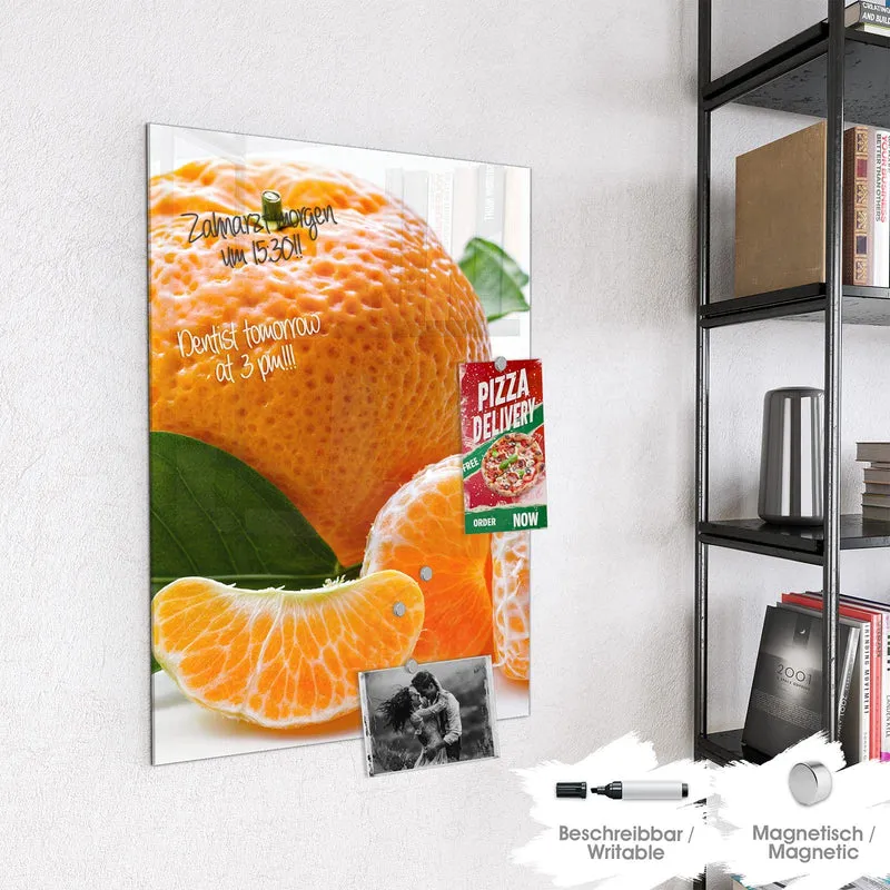 Magnettafel - Frische Mandarine