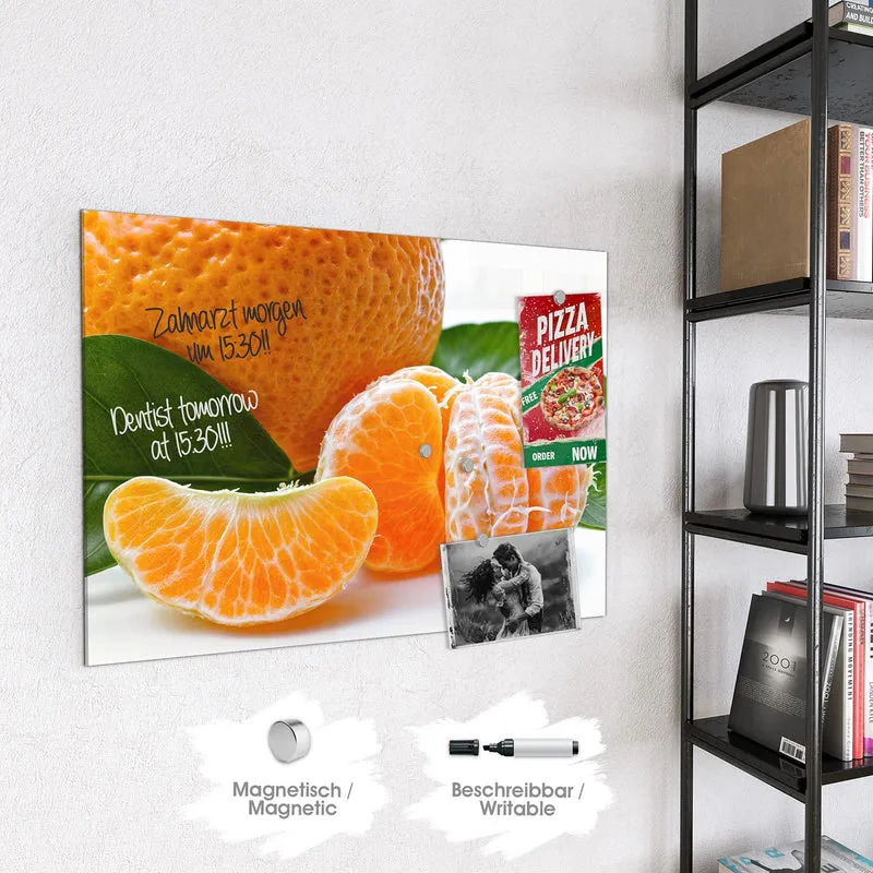 Magnettafel - Frische Mandarine