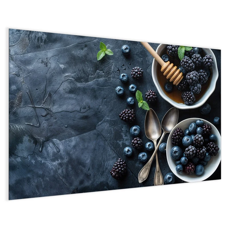 Magnettafel - Beeren mit Honig