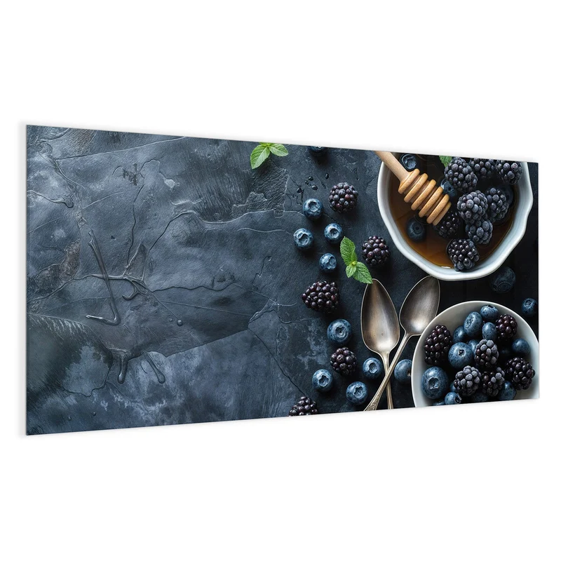 Magnettafel - Beeren mit Honig