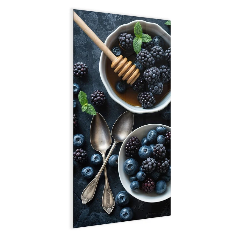 Magnettafel - Beeren mit Honig
