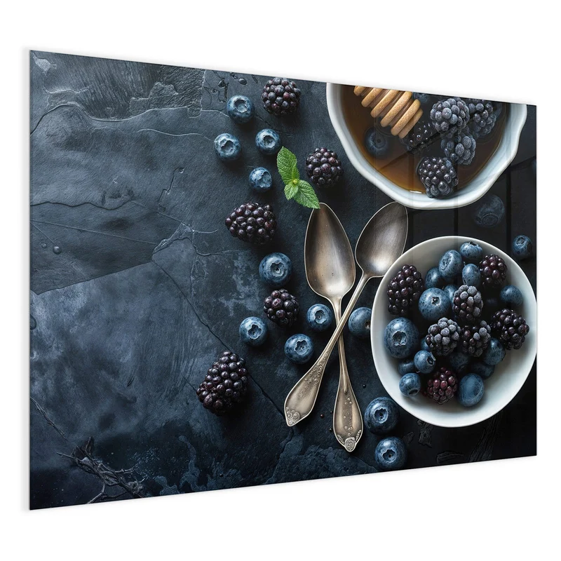 Magnettafel - Beeren mit Honig