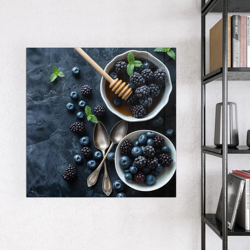 Magnettafel - Beeren mit Honig