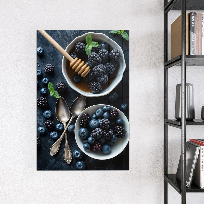 Magnettafel - Beeren mit Honig