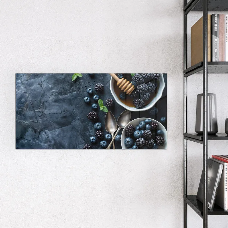 Magnettafel - Beeren mit Honig