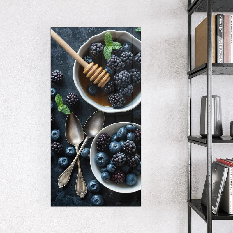 Magnettafel - Beeren mit Honig