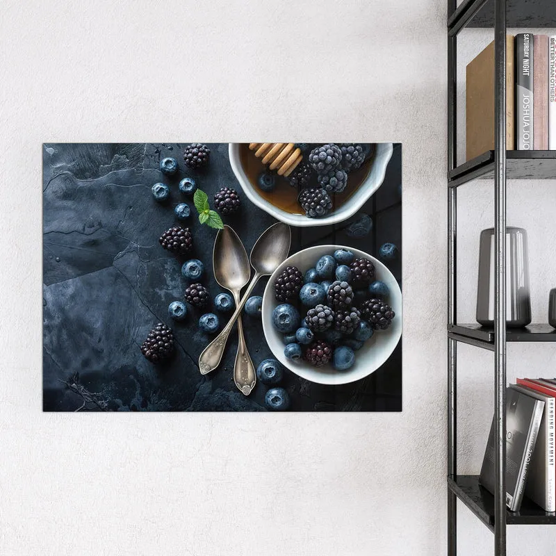 Magnettafel - Beeren mit Honig