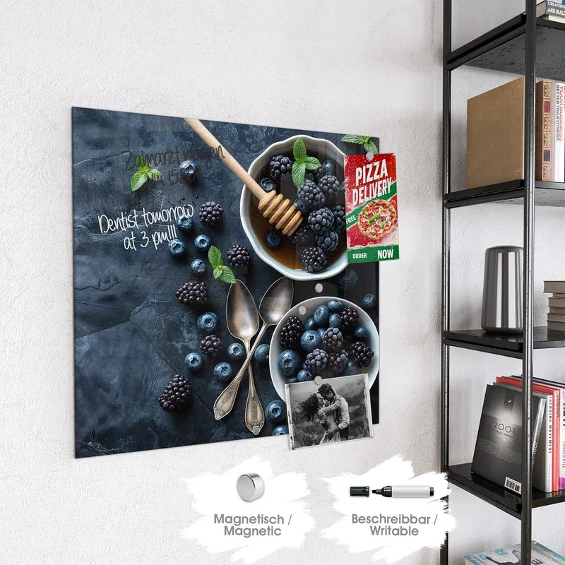Magnettafel - Beeren mit Honig