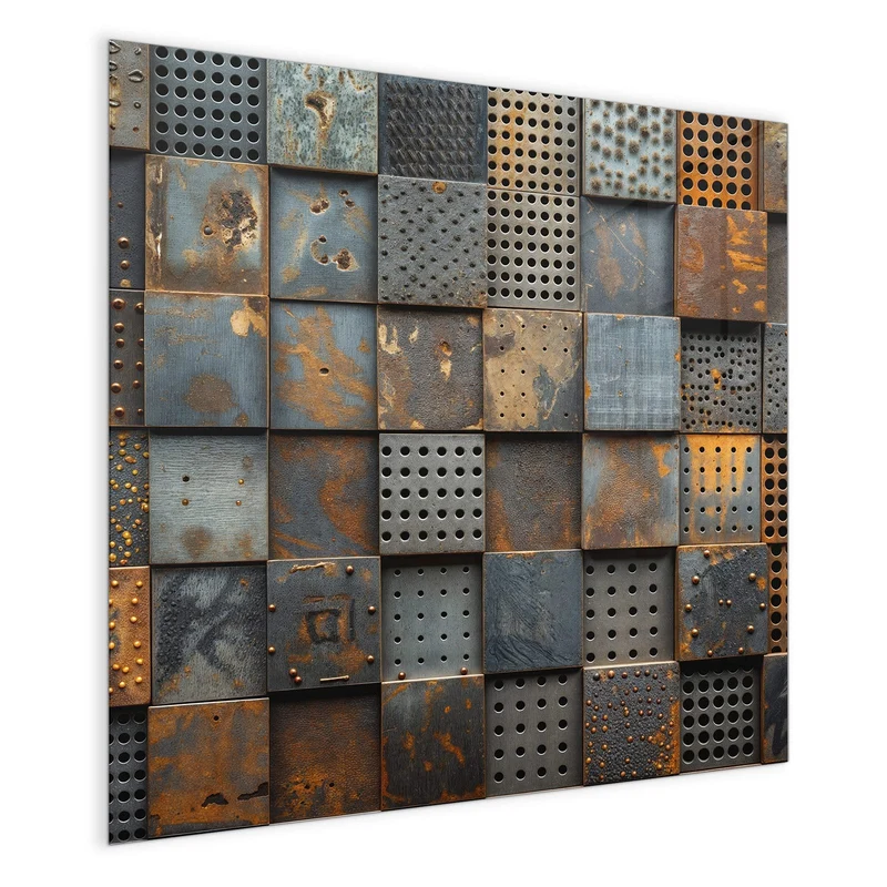 Magnettafel - Gelochte Metallplatten