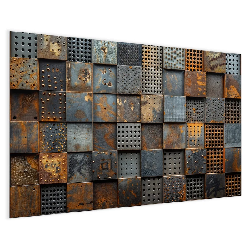 Magnettafel - Gelochte Metallplatten