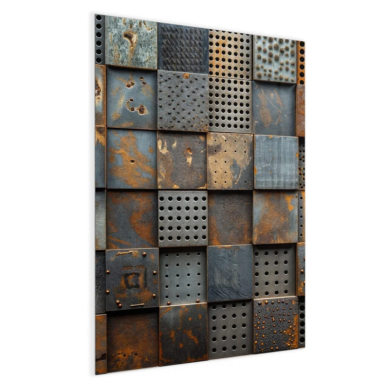 Magnettafel - Gelochte Metallplatten
