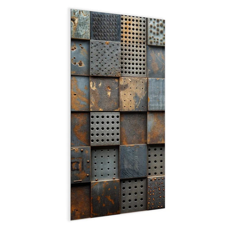 Magnettafel - Gelochte Metallplatten