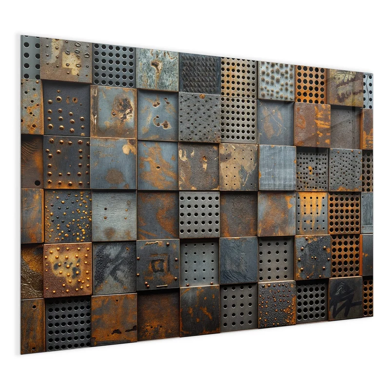 Magnettafel - Gelochte Metallplatten