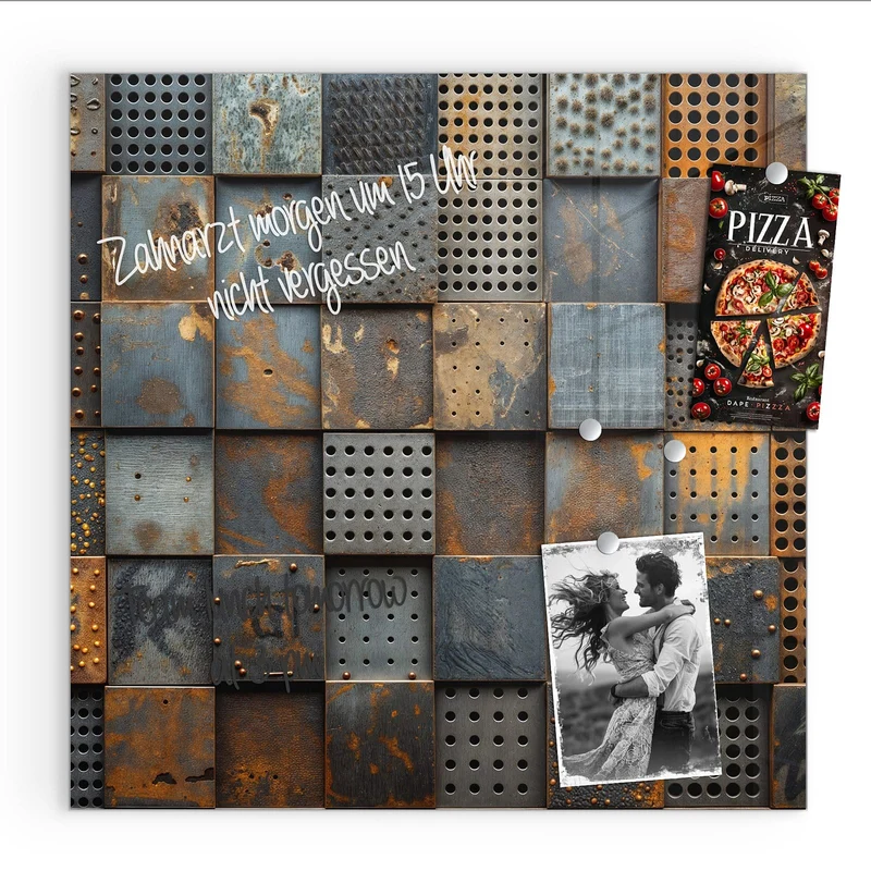 Magnettafel - Gelochte Metallplatten