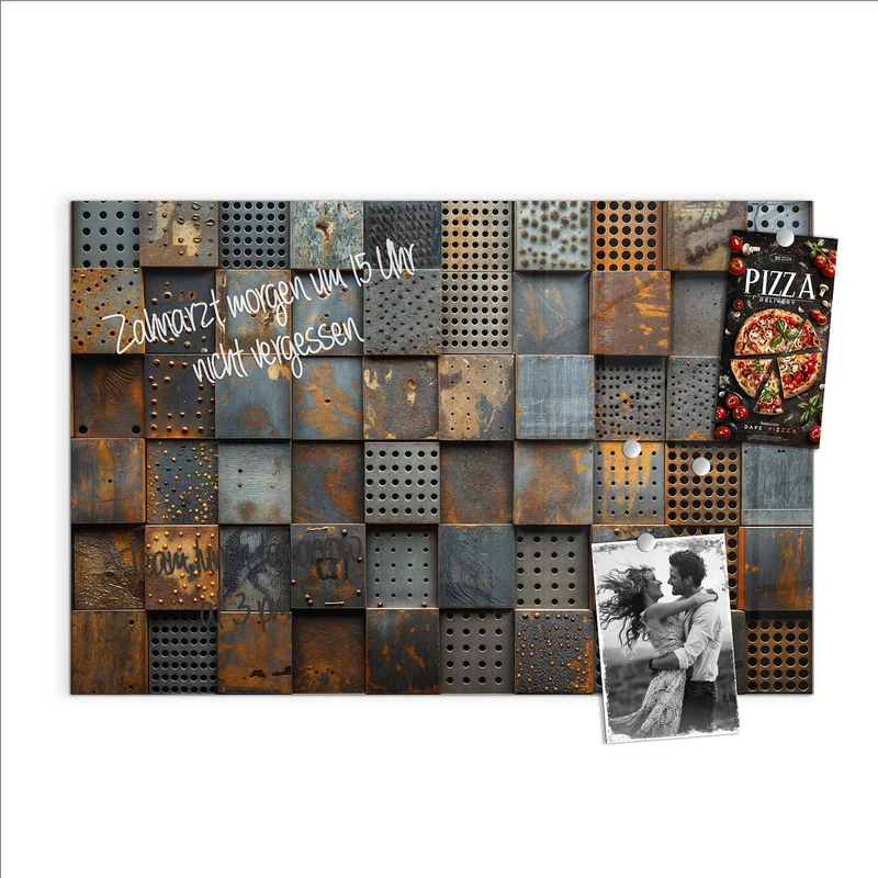 Magnettafel - Gelochte Metallplatten