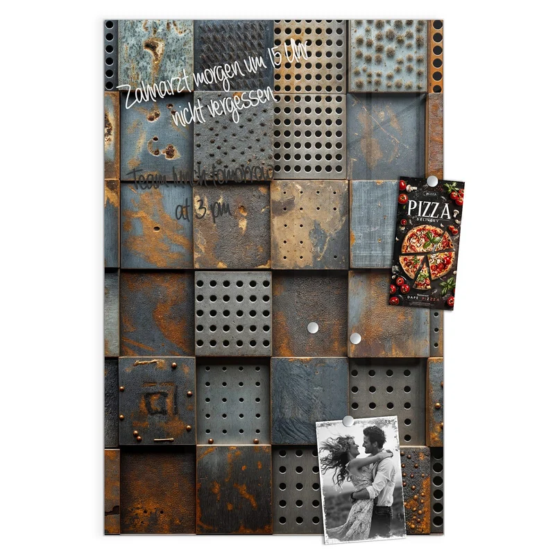 Magnettafel - Gelochte Metallplatten