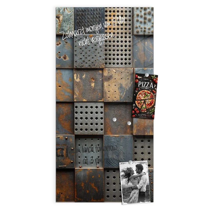 Magnettafel - Gelochte Metallplatten