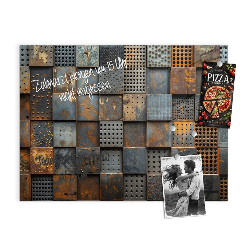 Magnettafel - Gelochte Metallplatten
