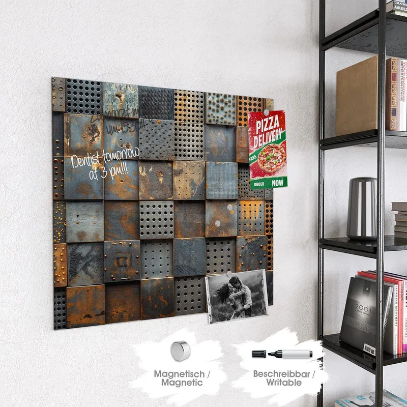 Magnettafel - Gelochte Metallplatten