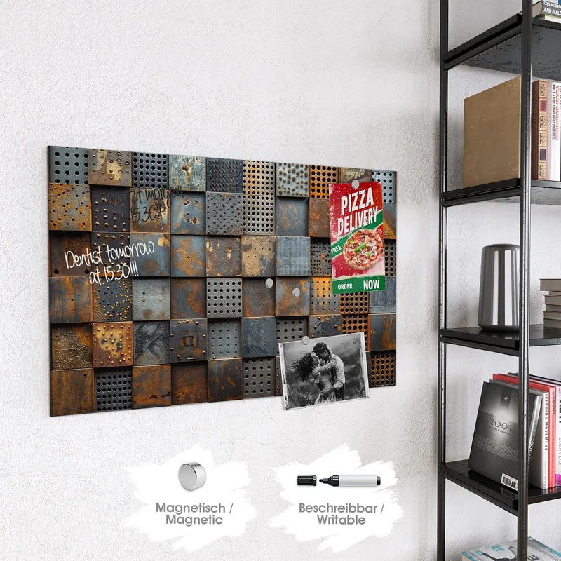Magnettafel - Gelochte Metallplatten