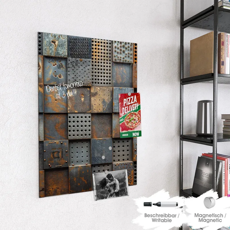 Magnettafel - Gelochte Metallplatten
