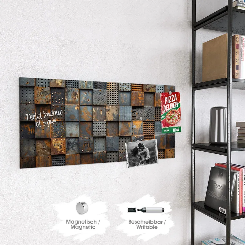 Magnettafel - Gelochte Metallplatten