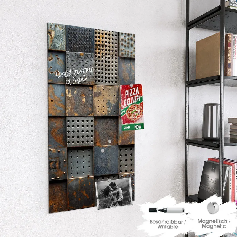 Magnettafel - Gelochte Metallplatten