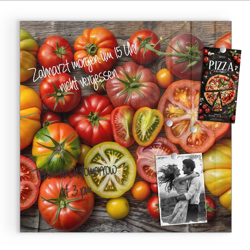 Magnettafel - Bunte Tomatensorten