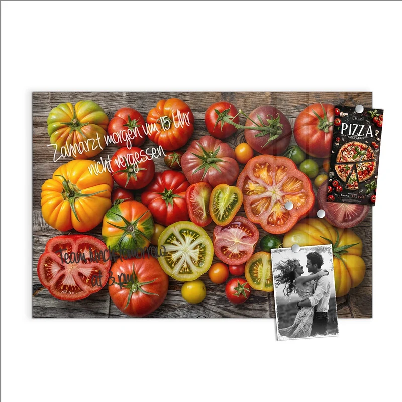 Magnettafel - Bunte Tomatensorten