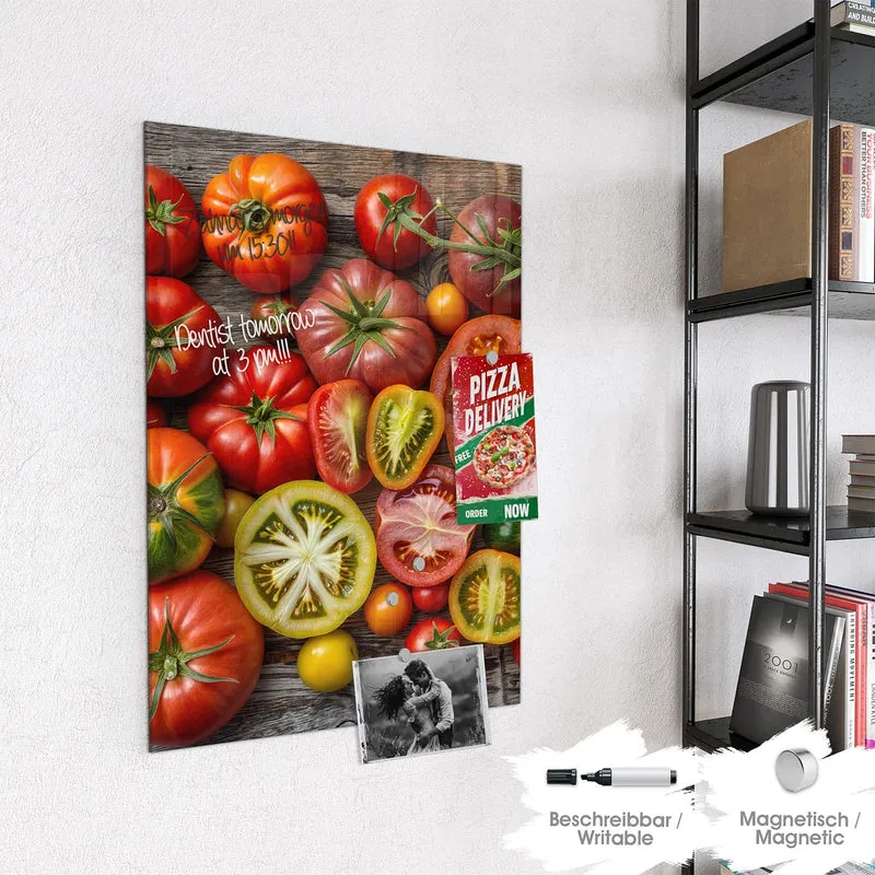Magnettafel - Bunte Tomatensorten